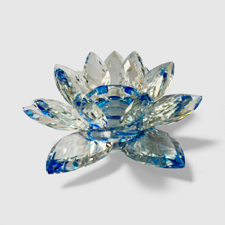 Centro De Mesa Flor De Loto Azul
