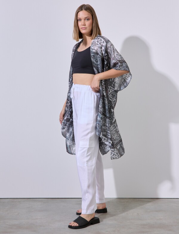 Kimono Print MULTI/GRIS