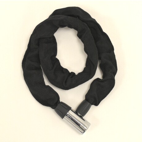 Linga Tranca Cadena Revestida con Candado p/ Moto Bicicleta Negro