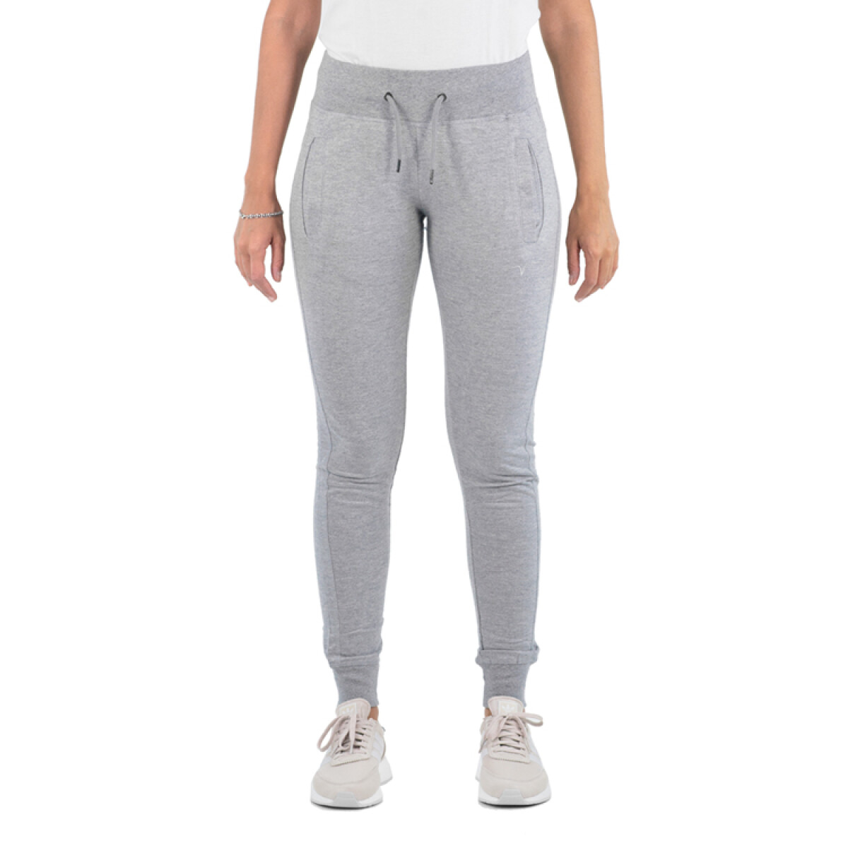 Muvem Pantalon con Puño De Dama - Gris 