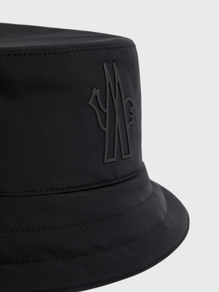 Moncler - Gorro de pescador con logo Negro