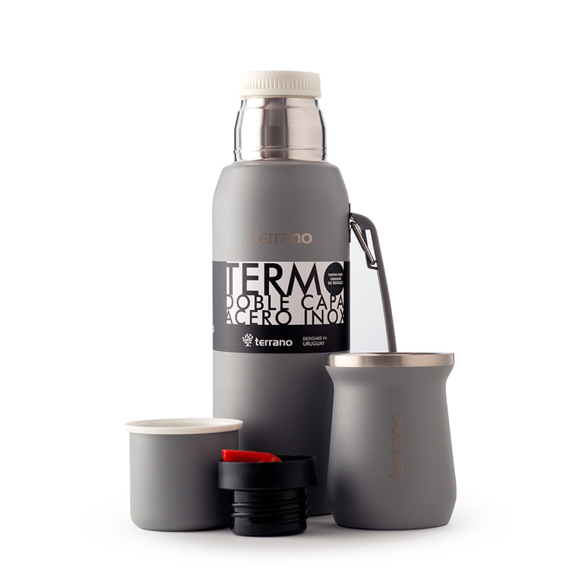 Set Acero 1Lt. Terrano - Gris / Mate Tradicional 