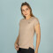 TSHIRT FEM POLY/SPX EVERLAST EARTHED OR W7 KHAKI