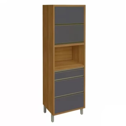 Armario Baronesa 2 puertas 3 cajones Gris/freijo Armario Baronesa 2 Puertas 3 Cajones Gris/freijo