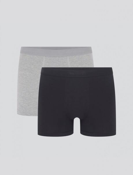 KIT DE 2 CALZONCILLOS MODELO BOXER MULTICOLOR