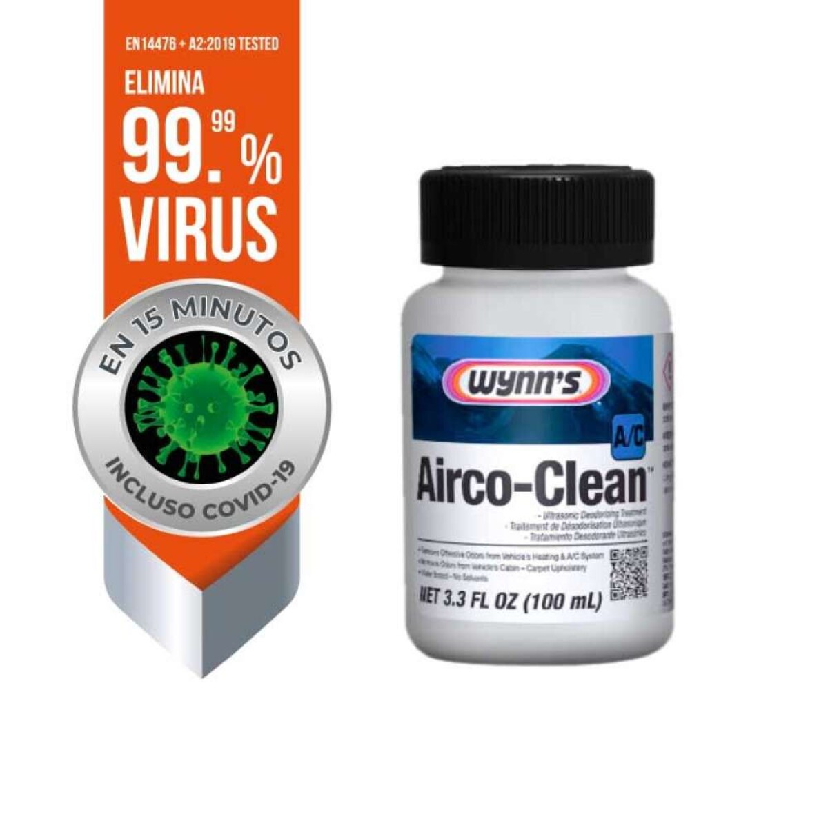 Wynns Airco-Clean Antivirus Ultrasónico - Para Aircomatic 