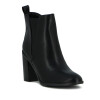 Darkness Bota De Dama C/ Elastico Caña Baja Taco Alto - Negro Negro
