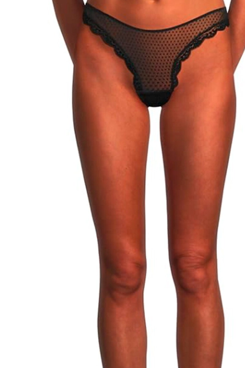 MID WEEK THONG Negro
