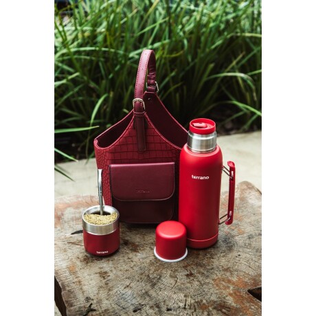 Kit Terrano Matera + Termo + Mate + Bombilla BORDO