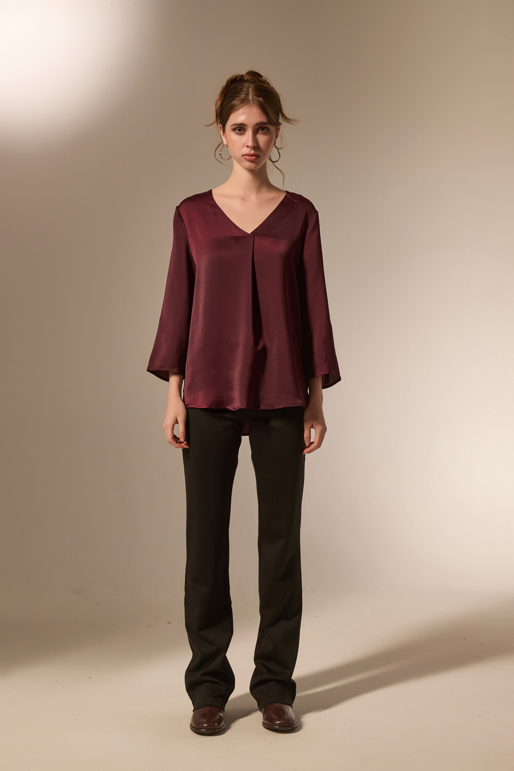 Blusa Litien Cereza Oscuro