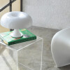 Lampara de mesa retro Mushroom blanco