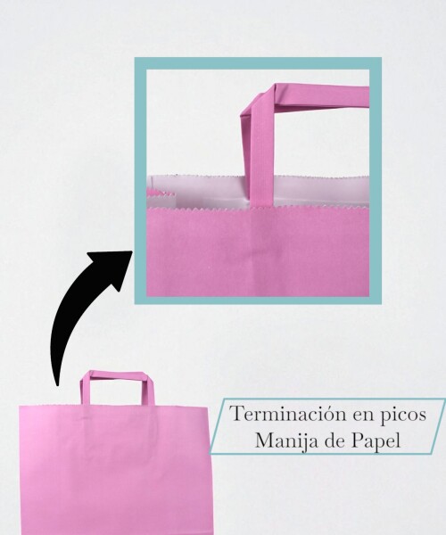 Bolsa 30x12x32 cm PASTEL PINK