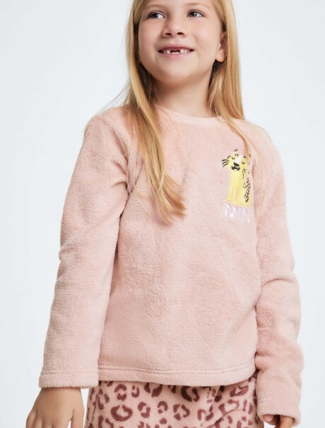 PIJAMA INFANTIL ESTAMPADO ROSA