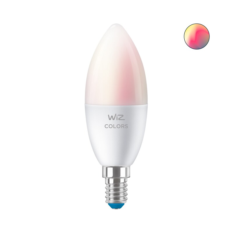 LÁMPARA LED INTELIGENTE PHILIPS WIZ VELA 4,9W E14  LÁMPARA LED INTELIGENTE PHILIPS WIZ VELA 4,9W E14 