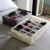 Caja de almacenamiento de tela plegable con divisiones Caja de almacenamiento de tela plegable con divisiones