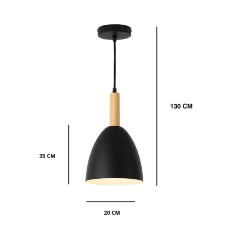 ARTEFACTO COLGANTE DECORATIVO BERT Artefacto Colgante Bert Negro