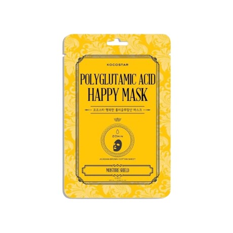 POLYGLUTAMIC ACID HAPPY MASK - Mascarilla facial con ácido poliglutámico - activo con un alto poder de hidratación. POLYGLUTAMIC ACID HAPPY MASK - Mascarilla facial con ácido poliglutámico - activo con un alto poder de hidratación.