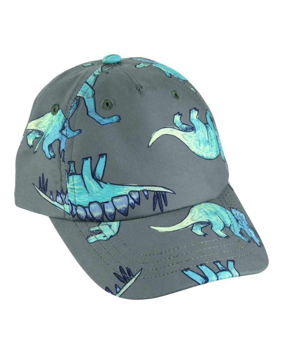 Gorro con visera y protección UPF 50+, diseño dinos 