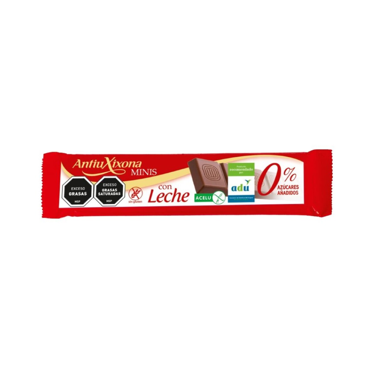 Mini Tableta Antiu 0% Azúcar 25g - Con Leche 