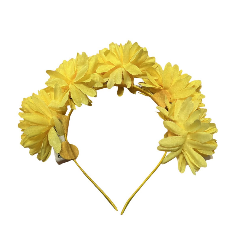 Vincha de Flores Amarilla con Luz Vincha de Flores Amarilla con Luz