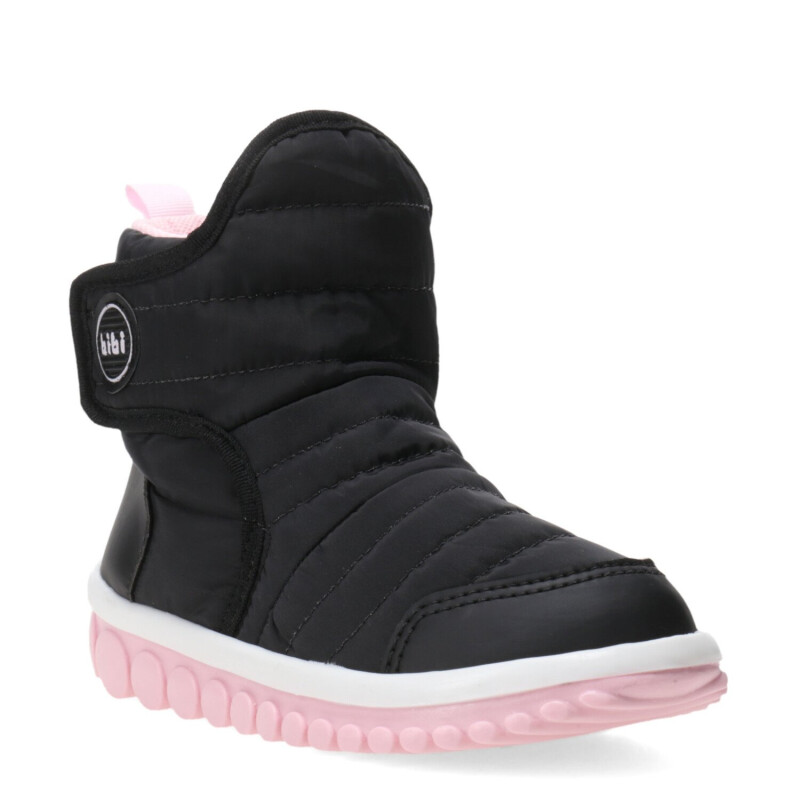 Championes Infantiles Bibi Bota Roller Drop Negro - Rosa