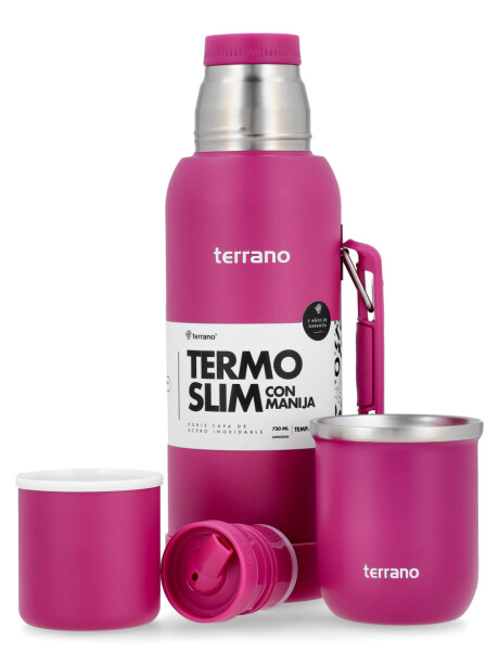 Kit Termo 750ML Con Base De Silicona + Mate Sicilia Violeta