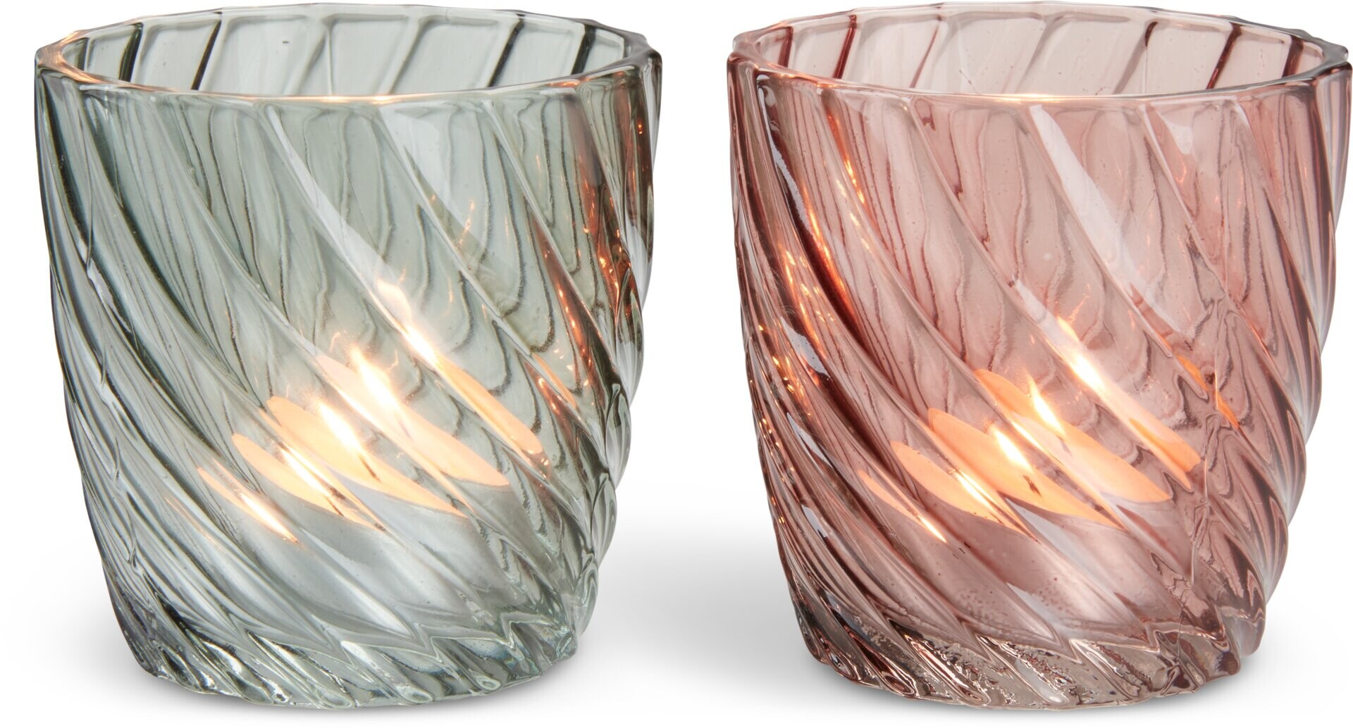 Portavelas VAGN Ø8xA8cm cristal variado 