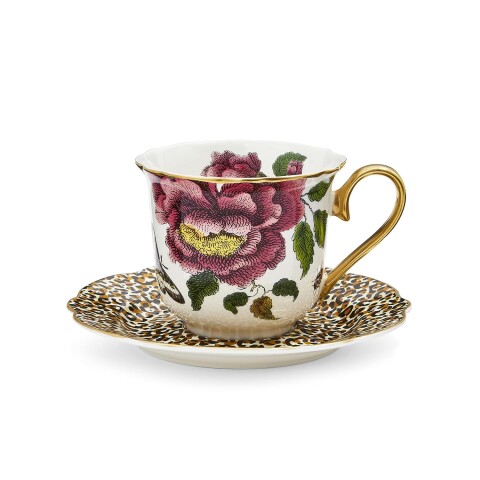 PORTMEIRION CREATURES OF CURIOSITY TAZA CAFE C/PLATO SET X2 BLANCO PORTMEIRION CREATURES OF CURIOSITY TAZA CAFE C/PLATO SET X2 BLANCO