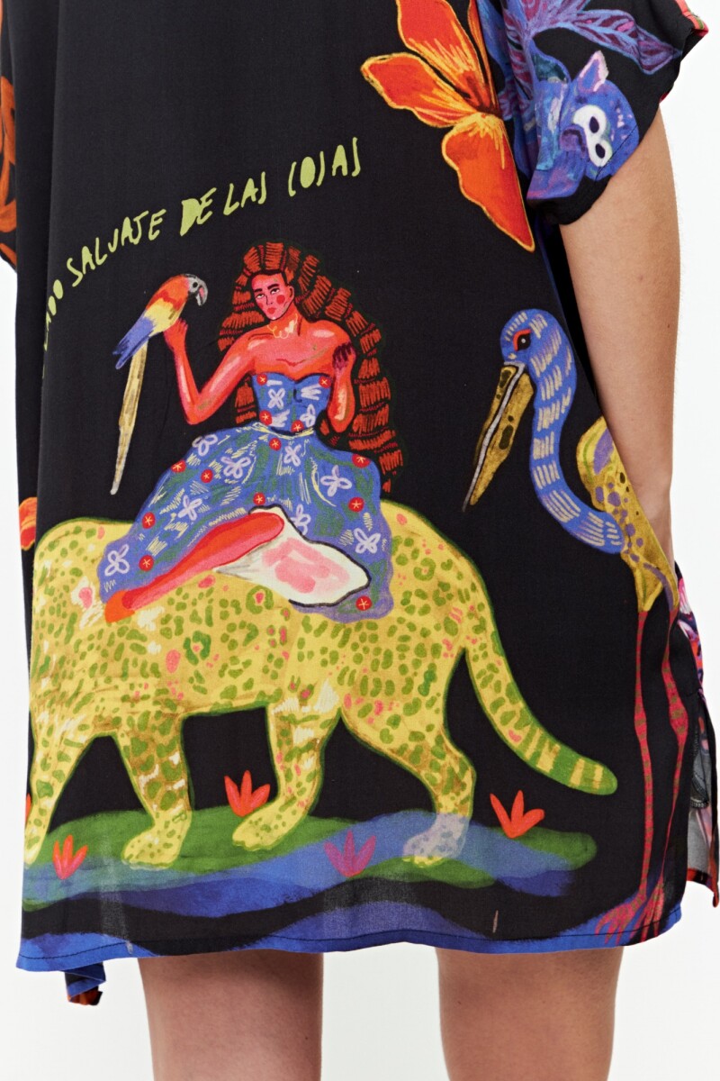 Túnica jungla negro