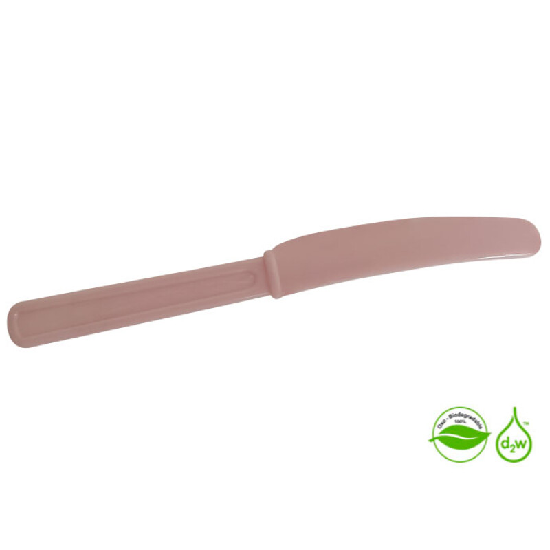 Cuchillos Biodegradables x10 unidades Rosado