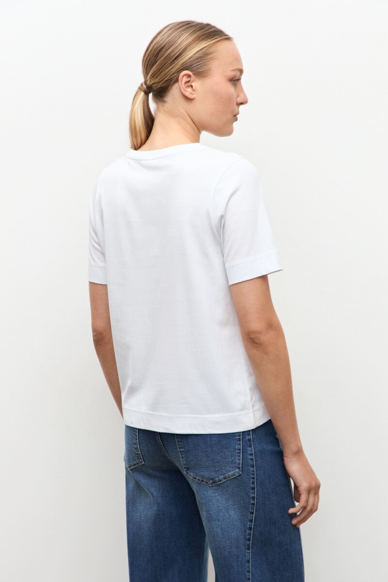 Remera estampa Santa Rita blanco