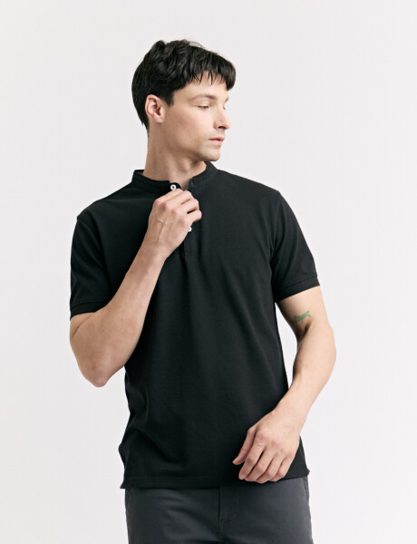 520750 REMERA HARRINGTON LABEL Negro