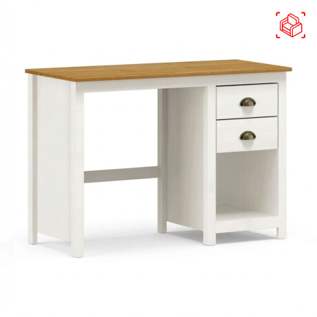 ESCRITORIO 2 CAJONES MADERA BLANCO TOPAZIO