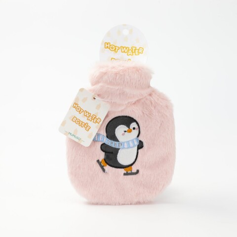 BOLSA DE AGUA CALIENTE PINGÜINO PATINADOR (450 ML / ROSA) BOLSA DE AGUA CALIENTE PINGÜINO PATINADOR (450 ML / ROSA)