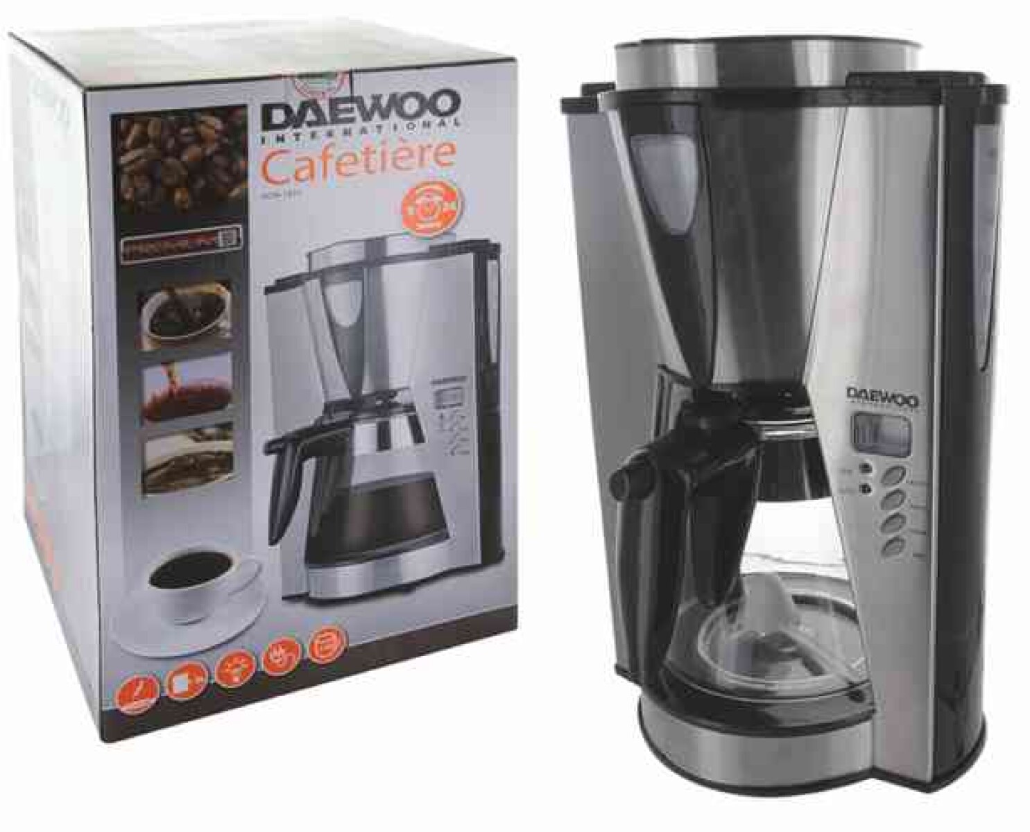 CAFETERA ELECTRICA DAEWOO 12 TAZAS DCM-1865 — El Clon