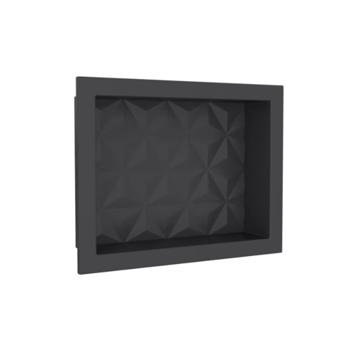 Nicho Mármol Sintético Texturizado 40 Negro 