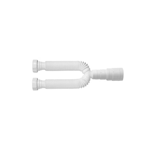 Sifón doble plástico universal Blukit blanco Sifón Doble Plástico Universal Blukit Blanco