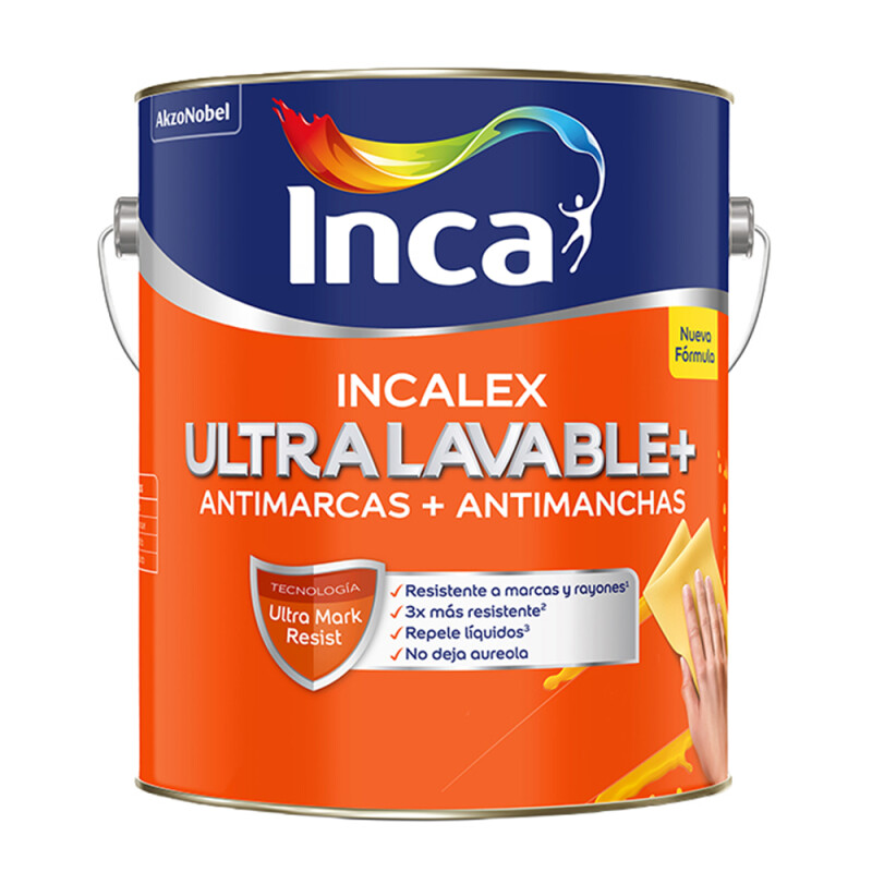 INCALEX ULTRALAVABLE BLANCO- 4 LT. INCALEX ULTRALAVABLE BLANCO- 4 LT.