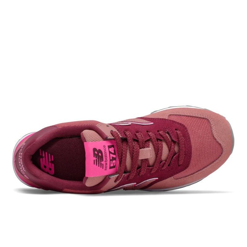 Championes New Balance de Dama - 574 - WL574WH2 BURGUNDY