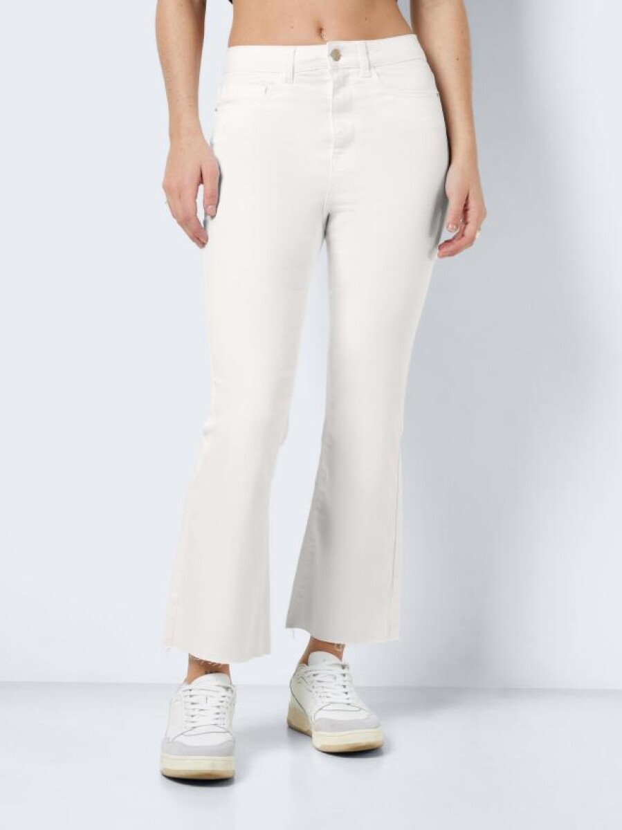 Jeans Sallie Mini Flare - Bright White 