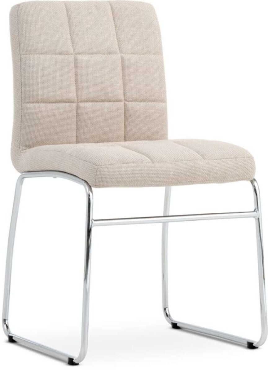 Silla De Comedor Hammel - Beige/Cromo 