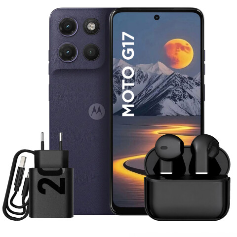 Motorola G17 4gb + 8gb Ram 256gb 4g + Regalo VIOLETA