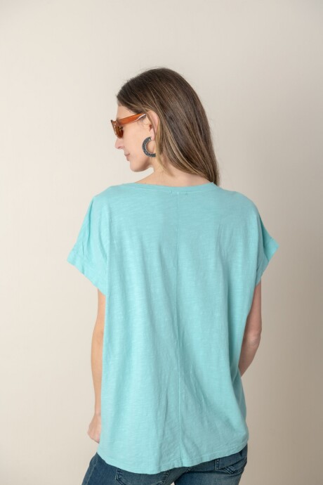 BLUSA LEDA Verde agua