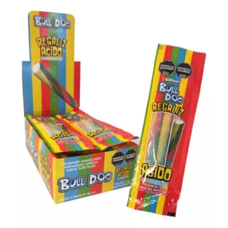 Goma Regaliz Bull Dog x 12 Tutti-Frutti