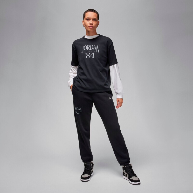 Pantalón Jordan Broklyn Fleece de Mujer Negro