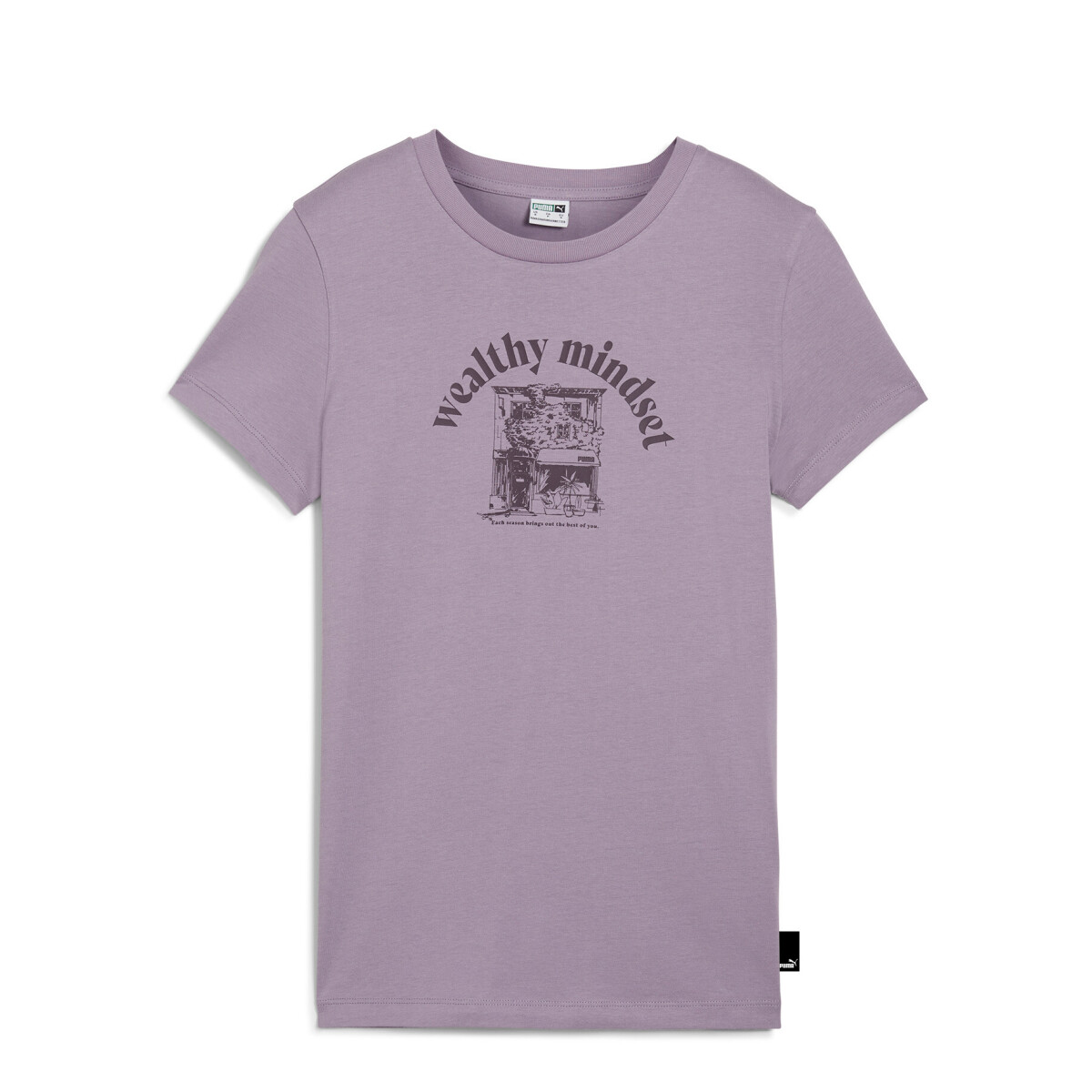 Remera de Mujer Puma Graphics Wealthy - Lila 