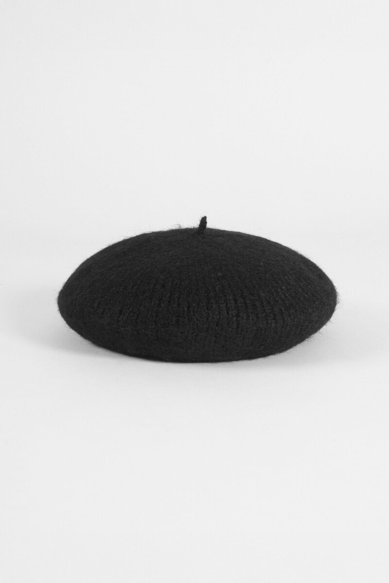 Boina tejida - negro 
