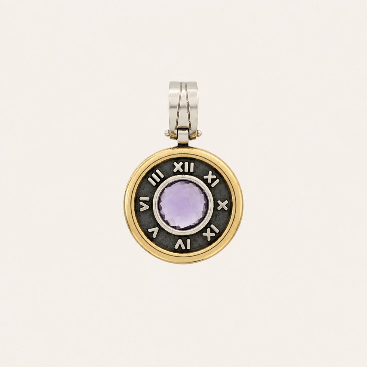Medalla Tiffany Purple - Plata y Oro 