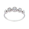 Anillo de oro blanco 18k con circonias N9376W Anillo de oro blanco 18k con circonias N9376W