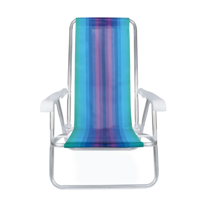 Set x2 Silla reclinable 4 posiciones aluminio VIOLETA